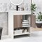 25" Bathroom Vanity Sink Combo Cabinet With Doors and Open Shelf